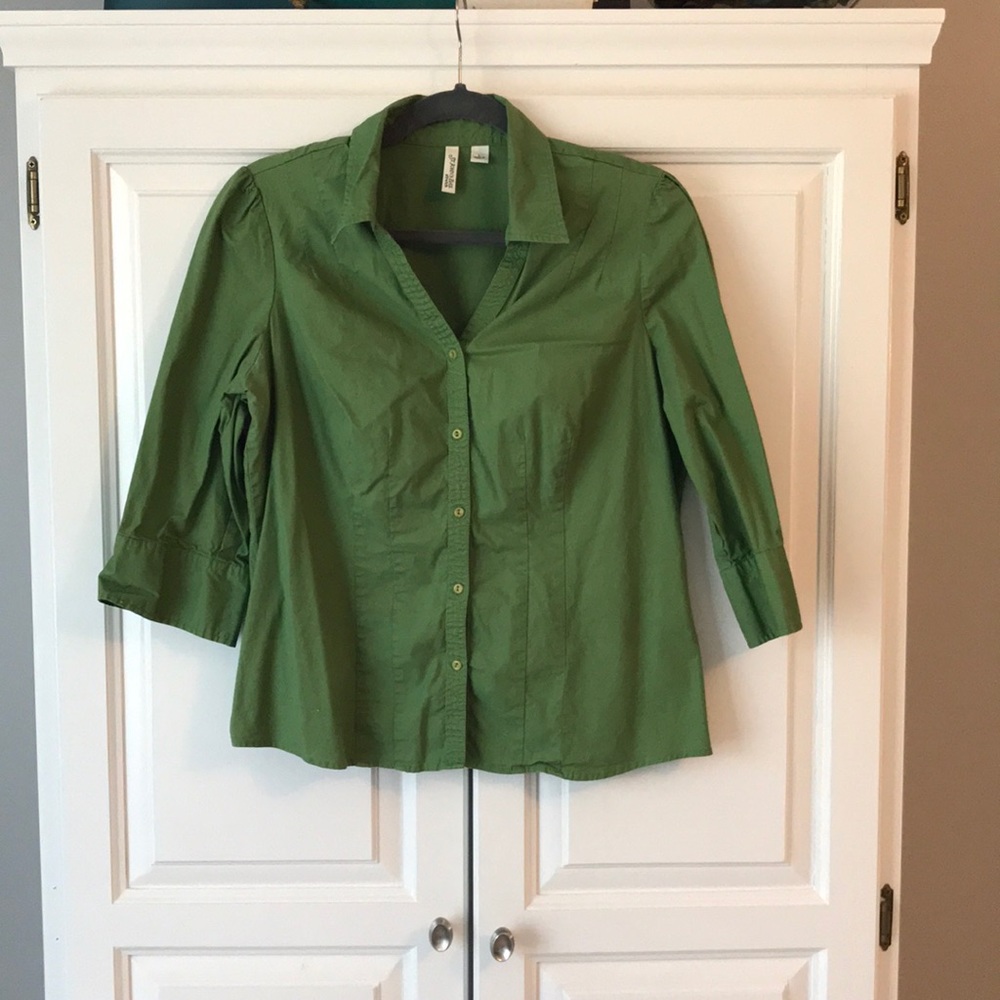 Army Green Stretch Bottom Down Top